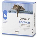 Droncit Spot on Tubes - 4 pipettes for cats