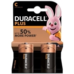 C Duracell Alkaline Batteries 2  pack